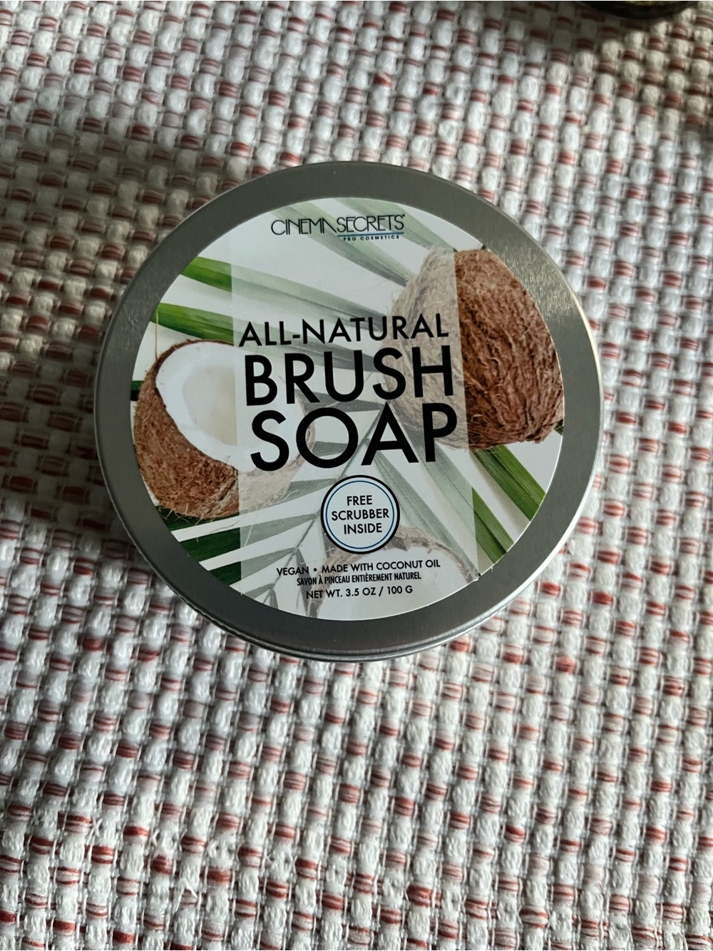 CINEMA SECRETS All-Natural Coconut Brush Soap - NEVER USED IN ORIGINAL PACKAGE